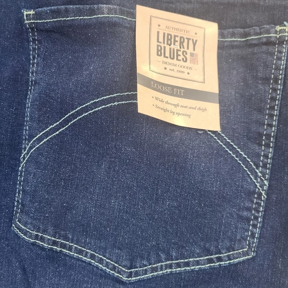 BIG & TALL Dark Blue Denim Jeans NWT